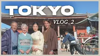 アメリカの義両親が日本にやってきた！🇯🇵初めての着物で浅草観光👘グルメを堪能🍵