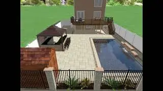 Back yard 3D Design by BAUDIN
