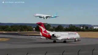 QantasLink (VH-NHN) departure on RW03 at Perth Airport.