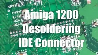 Amiga 1200 desolder IDE connector