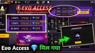 Evo Access New Update Full Details💎 | Evo Access Subscription In Free Fire | FF New Evo Access 