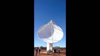 ASKAP antenna showing movement around third axis