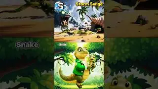 🌈 Песня ABC &laquo;Животные в бедствиях&raquo; 🐍🐅🐏🦅🐋🐿️🦬🦓 | Штормовая волна змеи, торнадо тигра, кит 🌪️🔥🌊
