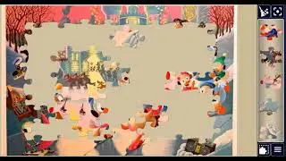 Snow 🌨️ ❄️ much fun 😊 with Mickey 🐭 Donald 🐥🐣 and friends🐭🐥🐣😊//🧩🧩 jigsawpuzzlejourney//🧩🧩