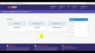 Mining Site hashmoon Launching || Mining Power 150 GH/s