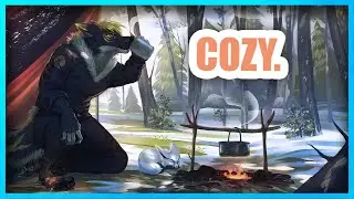 SPEEDPAINT - FULL COMMISSION PROCESS Cozy furry camp / Digital art photoshop timelapse