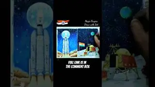 Chandrayaan 3 Drawing | Vikram Lander Drawing | Space Drawing | Moon Mission Drawing #shorts