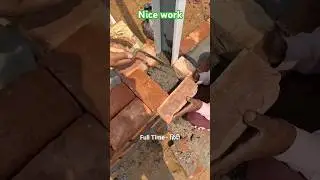 How to fill concrete in door frame for strength ✅️ #construction