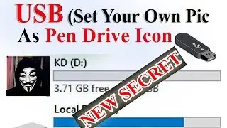 Set Your Own Pic On  USB Pen Drive icon  Cool Trick  2019 || Tech Teacher