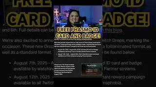 FREE PHASMOPHOBIA ID CARD AND BADGE LIVE NOW! #phasmophobiaupdate #phasmophobia #twitch