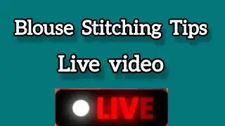 Blouse ki perfect Fitting k liye perfect stitching tips sikhen Live class mein.