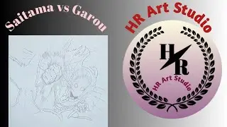 How To Draw Saitama vs Garou | Step By Step | One Punch Man I Hr Art Studio