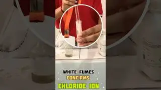 Salt analysisII Chemistry practical Confirmatory test for Chloride Ion II #chemistry  #youtubeshorts