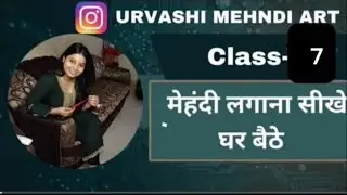 Mehndi class-7 // Easy way to tutorial mehndi design 