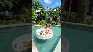 what i ate on my birthday in bali 🎂 #shorts #foodie