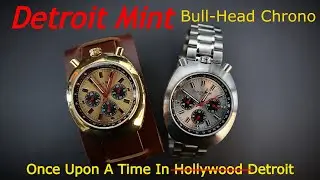 Часы Detroit Mint Mach Bull-Head Chronograph Citizen Tsuno Bullhead Chrono Homage Brad Pitt