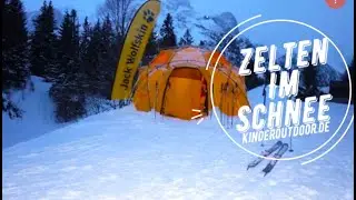 Kinder Outdoor Wissen Zelten im Schnee