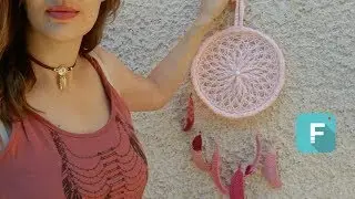 Tricotin - Attrape-rêves / Loom Knitting #FilmoraFrance