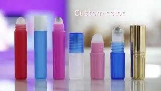 SRS Factory Customization Plastic Unique Design Plastic Roller Ball Container 3ml Roll On Bottle