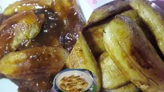 FRIED SABA BANANA WITH SANTAN... (Pinoy Ofw Youtubers|Vloggers) | jLU32 Tv