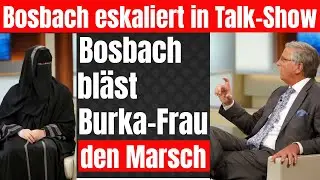 Bosbach auf 200 ! pl&ouml;tzlich ist die Burka-Frau ganz leise !