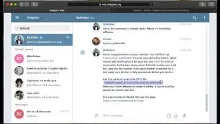 Lecture 8: Simple Telegram Bot using the Telegraf Framework