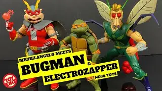 2023 TMNT BUGMAN против ELECTROZAPPER | Мультфильм TMNT | Игрушки NECA