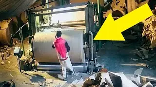 He Got Too Close to the Spinning Machine&hellip; And It Pulled Him In!