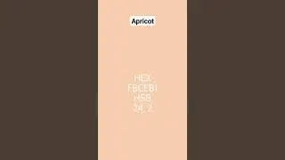 HTML Color Code Apricot | HEX Codes