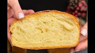 5 składnik&oacute;w! Miękki domowy bochenek z chrupiącą sk&oacute;rką