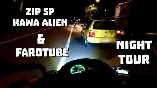 Piaggio Zip Sp 172 Malossi Zip Sp Kawa Alien & Farotube night on board camera