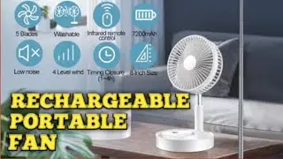 BEST Foldable  Portable  FAN - Wireless + Rechargeable Full size,Super Fan