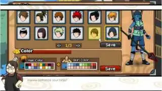 How to change hairstyle in ninja saga
