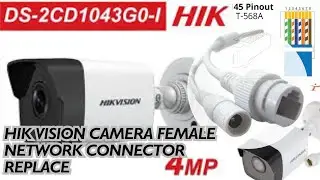 Hikvision DS-2CD1043G0-I IP Camera ka RJ45 Female Network Connector Kaise Repair Karein | Mr Tech