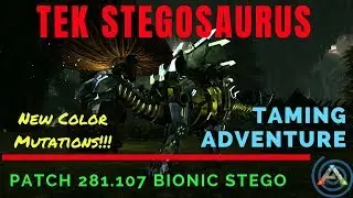 Ark Tek Stegosaurus (Stego) Taming Guide: How to find Bionic Stegosaurus and new event color Dinos!!
