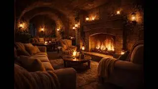 Hufflepuff Common Room Fireplace Cozy Harry Potter Ambience for Relaxing & Study