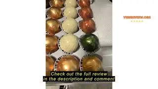 Review Navaris Coffee Capsule Storage - Compatible with Nespresso Vertuo Pod Holder - Stylish Coffee