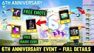 6th Anniversary🔥 Event Full Details | Free Fire 6th Anniversary Event | 6th anniversary new event