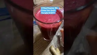 #7DayCleanse #Beets #Apples #GingerRoot #Carrots #Lemons #Alkaline Keeping God's Temple Clean!