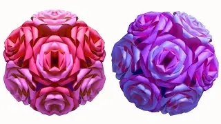 How to make a Flower Ball (Rose Ball) : DIY Crafts - HD