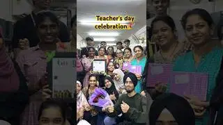 Teacher's day celebration by students #trending #teachersday #shortsfeed #shorts #viral