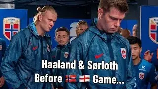 HAALAND AND SØRLOTH BEFORE THE LOSING TO ENGLAND 😳.