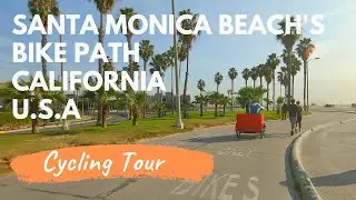 USA Cycling Tours - Santa Monica's Bike Path in California -