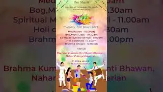 #holi#invitation#card#status#brahmakumaris#reels#shortvideo#viralvideo#bk