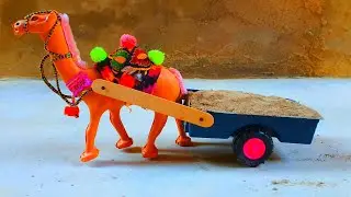 DIY 🐫How To Make Mini camel Cart loaded soil From Home Mini projects University projects #how#viral