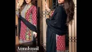 Amna Ismail Semi Stitched Linen With wool shawl Collection 2016