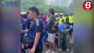 Pendukung Jepang Telah Hadir Di Stadion Utama Gelora Bung Karno