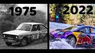 The evolution of Ford cars at the World Rally Championship. (1975-2022)