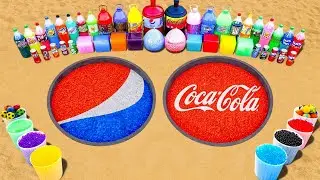 How to Make Pepsi & Cola Logos with Orbeez, Balloons Fanta, Mtn Dew, Coca Cola vs Mentos and Sodas