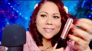 ASMR TRYING ON NEW MAKEUP, CHEWING GUM, SOFT WHISPERS FOR DEEP SLEEP 😴💤💤💤 